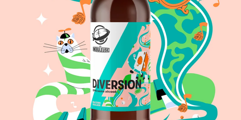 Le design de la bouteille Diversion.