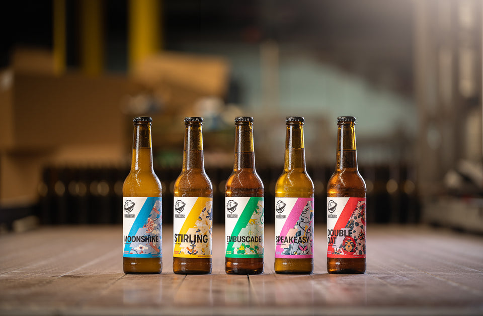 Gamme annuelle artisanale, romande, de la brasserie "La Nébuleuse"