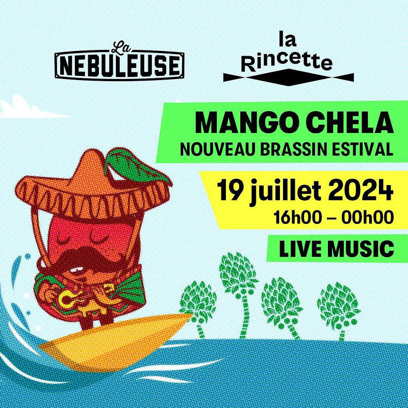 https://www.instagram.com/p/C87mpReIY6P/[SHARP-CAPTION]Vous avez voté pour le retour de la 🥭Mango Chela 🥭 et pour vous la faire découvrir on a décidé d’organiser un event avec nos potos de la Rincette à Vidy ! 

📍La Rincette (Pyramides de Vidy)
📅 vendredi 19 juillet
🕙 16h00 - 00h00
🎵 Live Music
🧢 Merch et bière pression à gagner

Alors, on se voit là-bas ?
